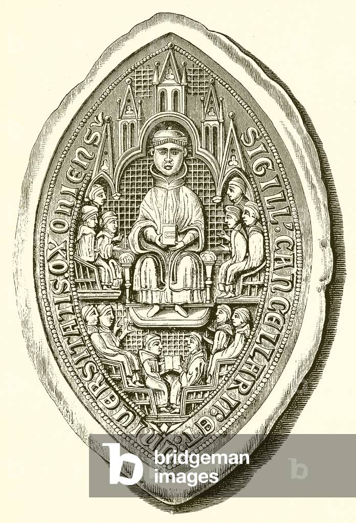 Seal of Oxford University, c. 1300 (engraving)
