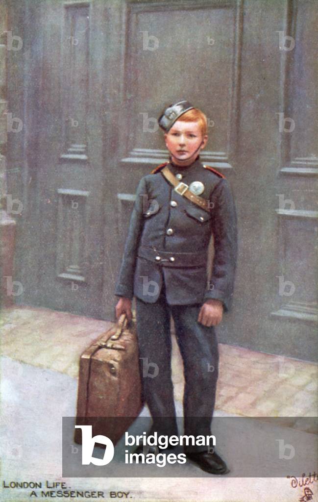 London messenger boy (colour litho)