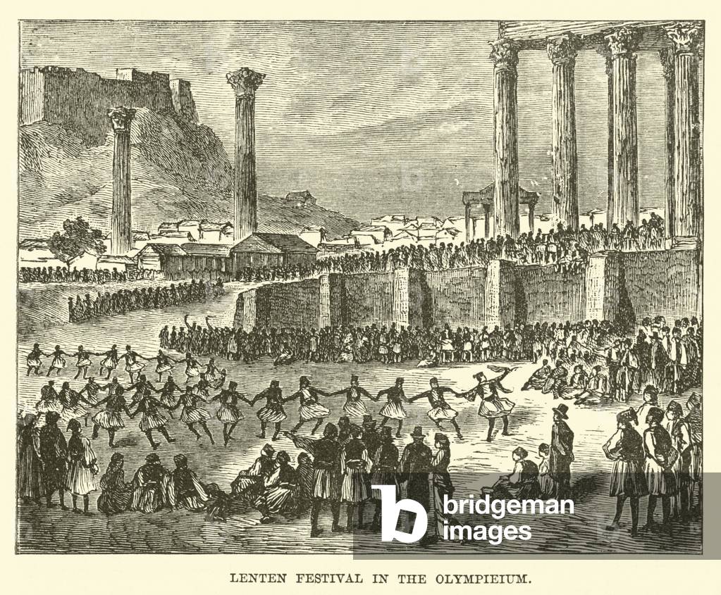 Lenten Festival in the Olympieium (engraving)