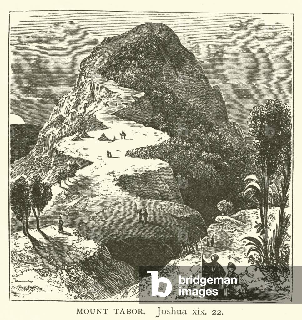 Mount Tabor, Joshua, xix, 22 (engraving)