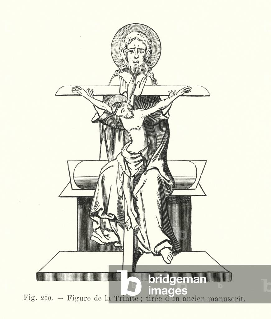 Figures de la Trinite; tiree d'un ancien manuscrit (engraving)