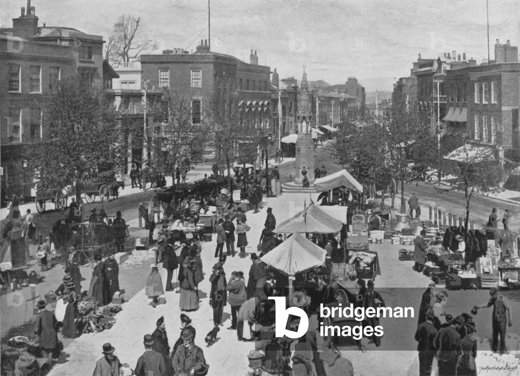 The Market-Place, Taunton (b/w photo)