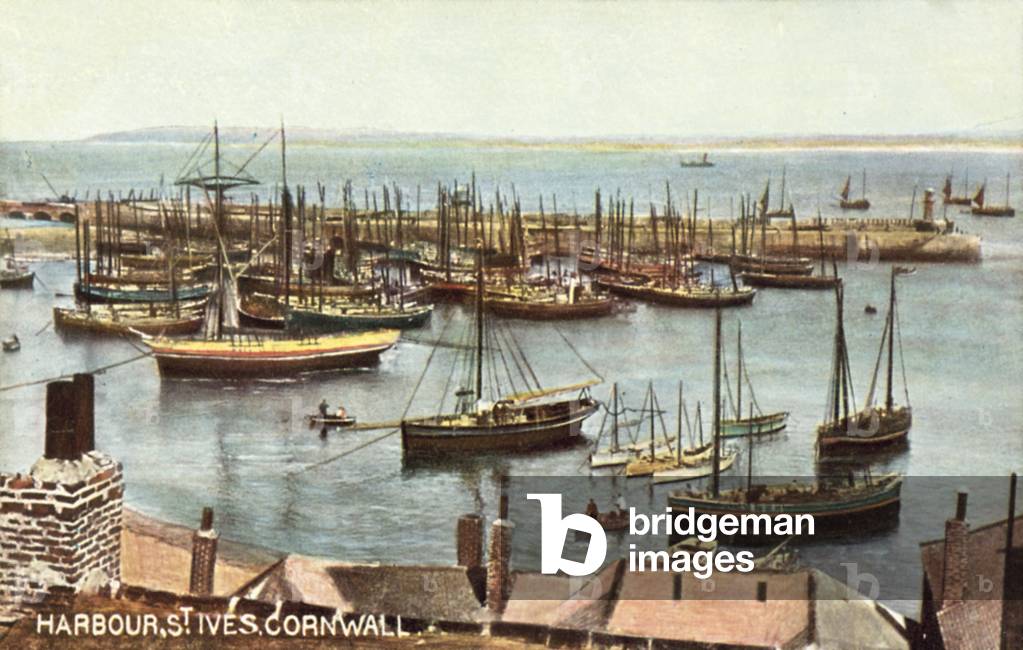 Harbour, St Ives, Cornwall (colour photo)