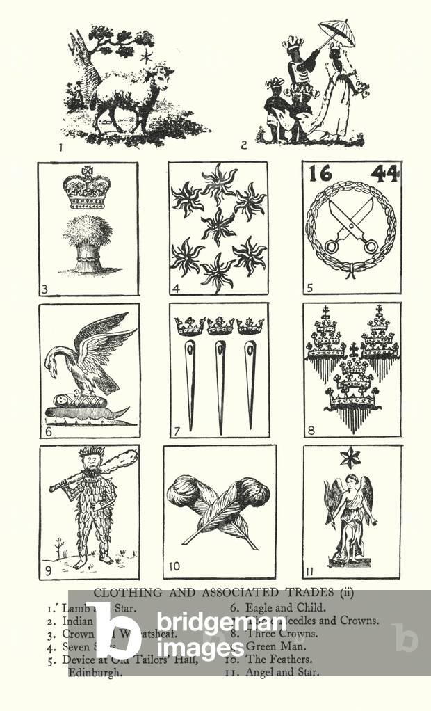 Trade signs: Clothing and Associated Trades (litho)