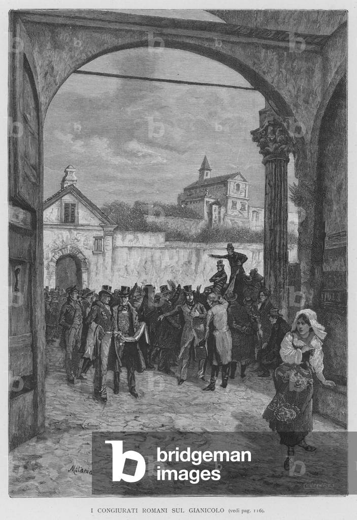 I Congiurati Romani Sul Gianicolo (engraving)