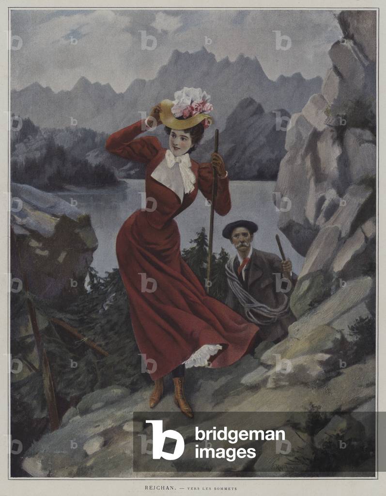 Vers les Sommets (Towards the Summits) (colour litho)