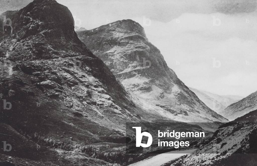 Pass of Glencoe (b/w photo)