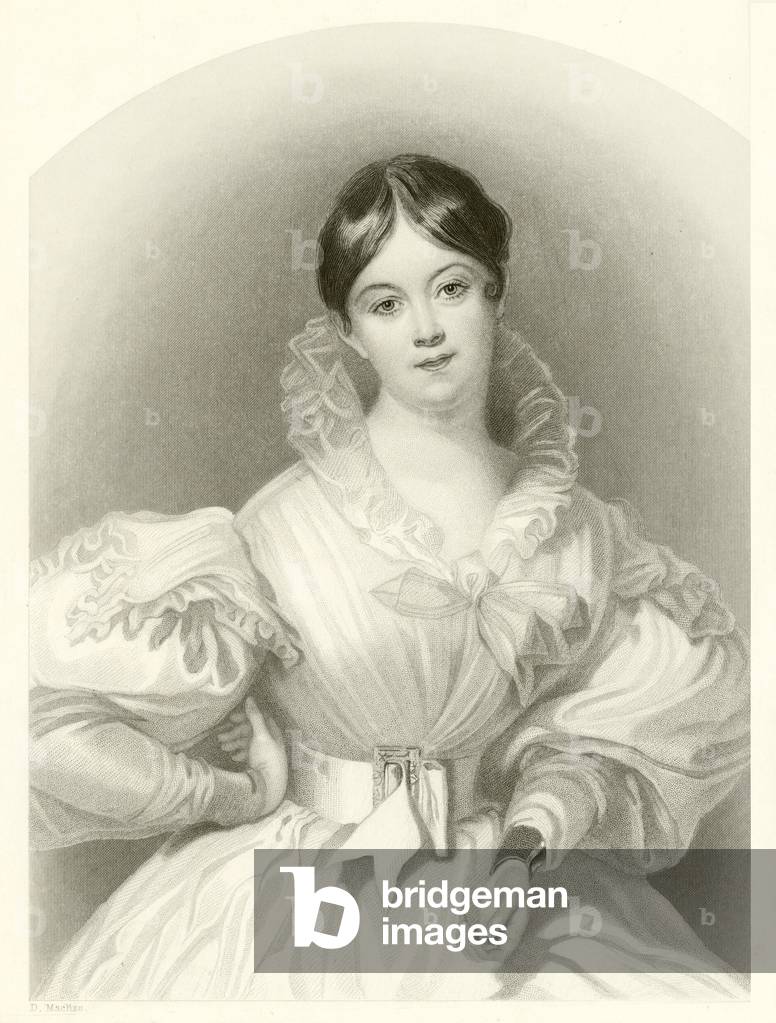 Girl in white dress (engraving)