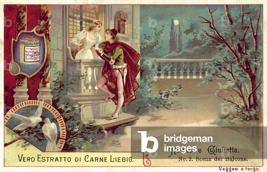 The balcony scene (chromolitho)