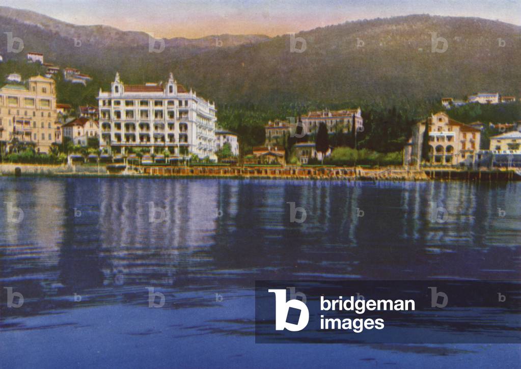 Abbazia, now Opatija in Croatia: Gruppo degli Hotels, Palace, Bellevue, Quisisana e Continentale (photo)