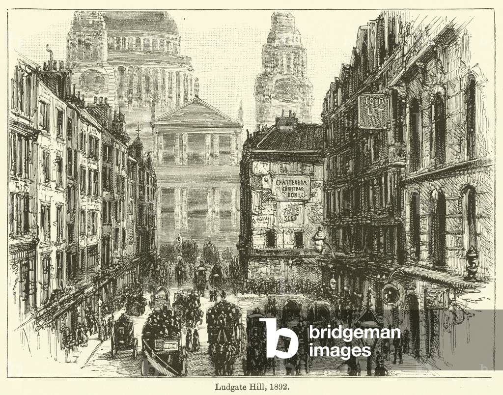 Ludgate Hill, 1892 (engraving)