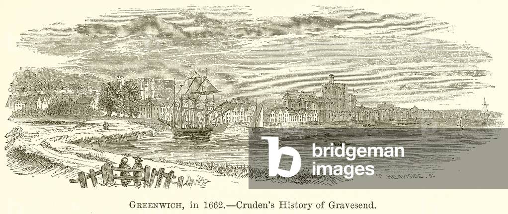 Greenwich, in 1662.--Cruden's History of Gravesend (engraving)