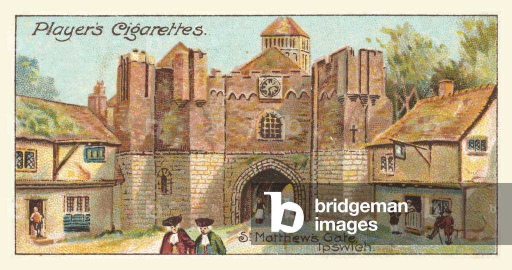 St Matthew's Gate, Ipswich (chromolitho)