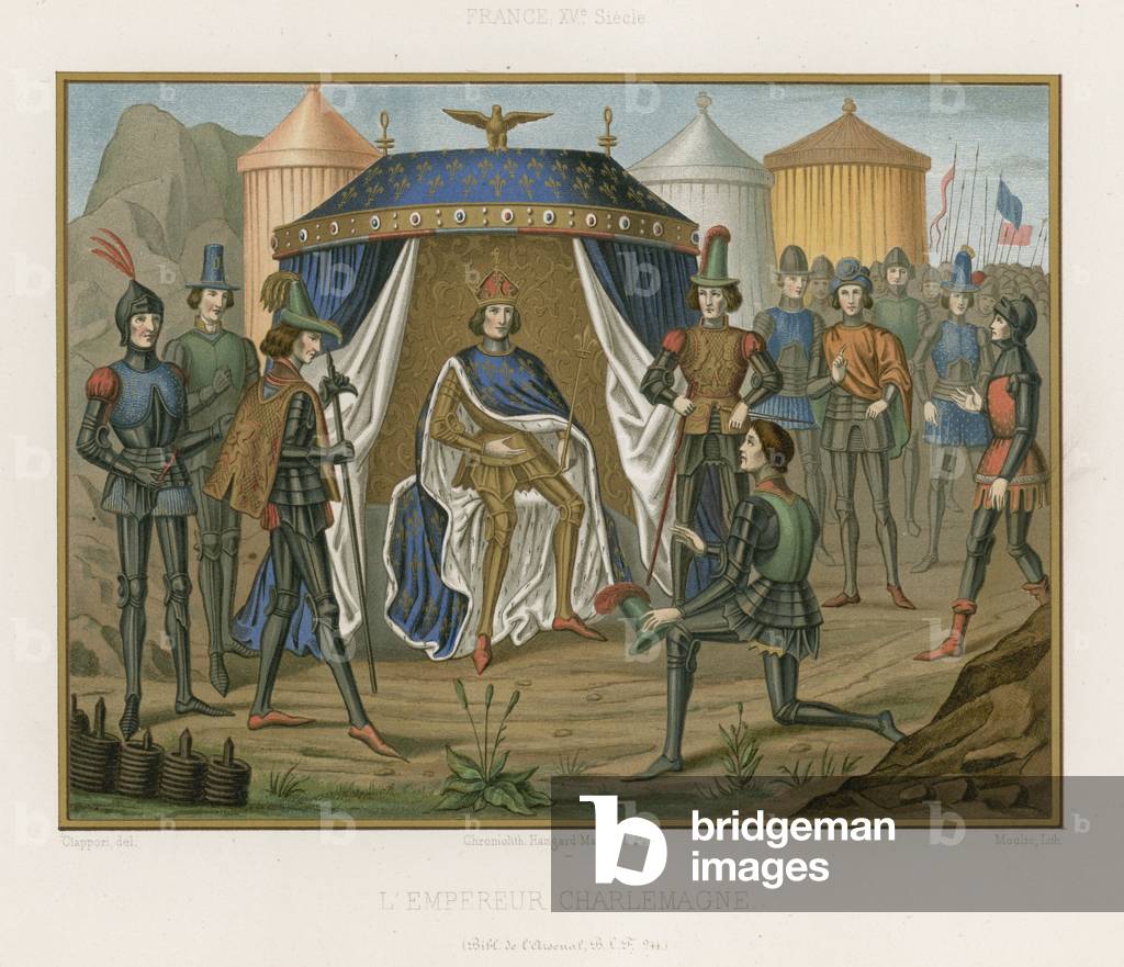 Charlemagne; Holy Roman Emperor (chromolitho)