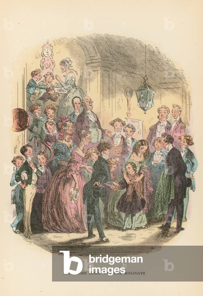Illustration for Dombey and Son (colour litho)