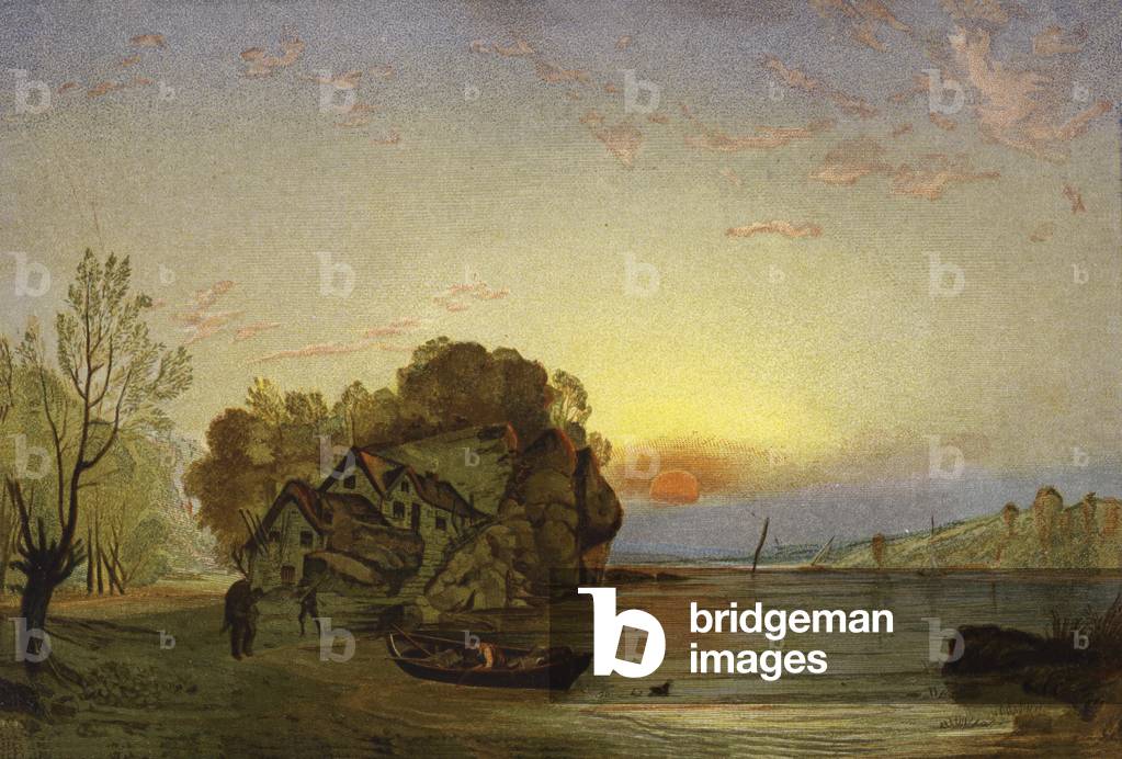 The Fisherman's Home (colour litho)