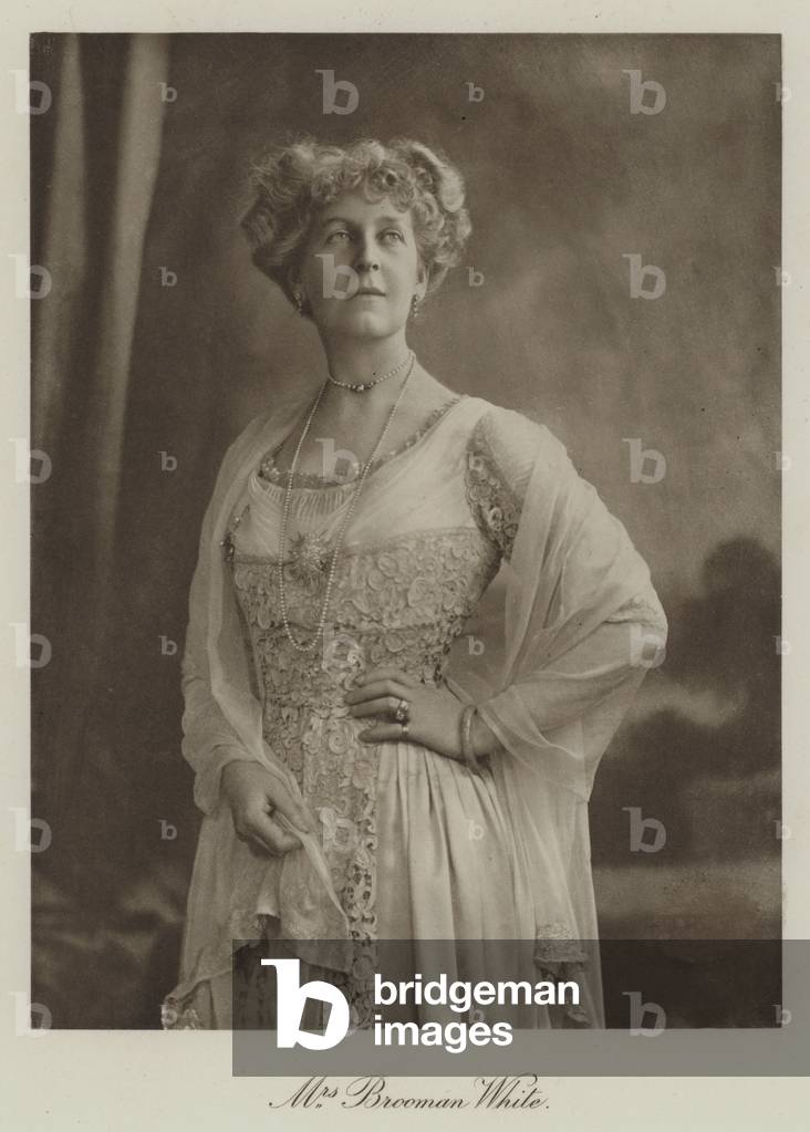 Mrs Brooman White (b/w photo)