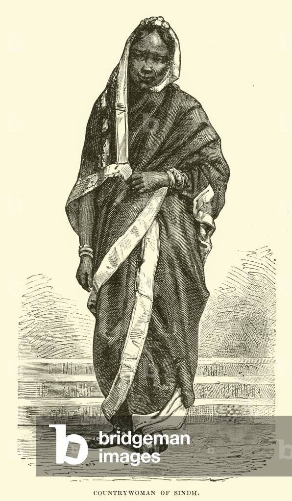 Countrywoman of Sindh (engraving)