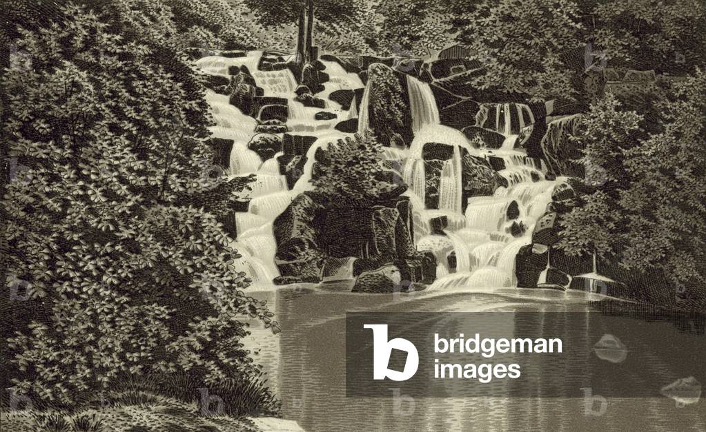 Cascade, Virginia Water (litho)