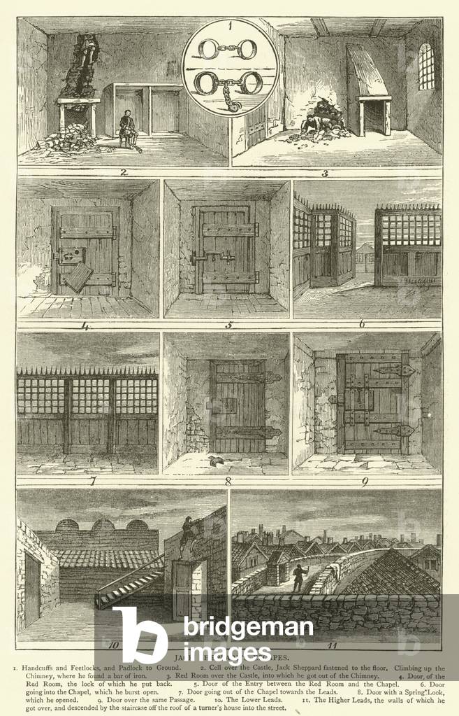Jack Sheppard's escapes (engraving)