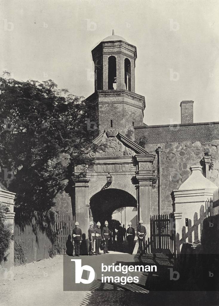 The Gateway, The Castle (b/w photo)