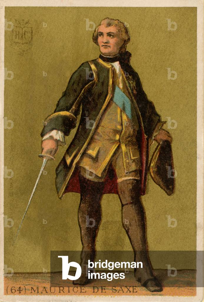 Maurice de Saxe (chromolitho)
