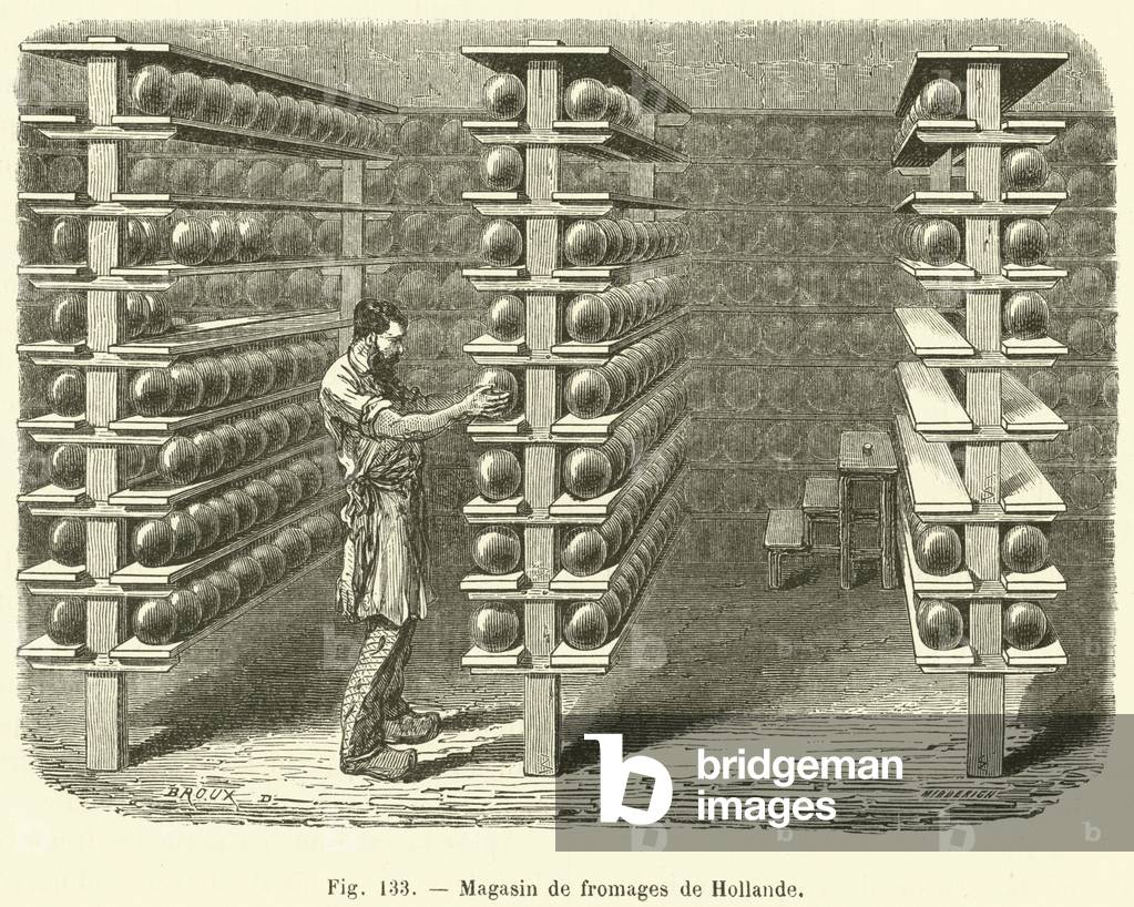 Magasin de fromages de Hollande (engraving)