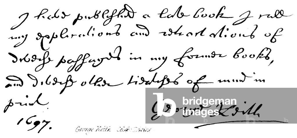 George Keith, (Celeb: Divine) (engraving)