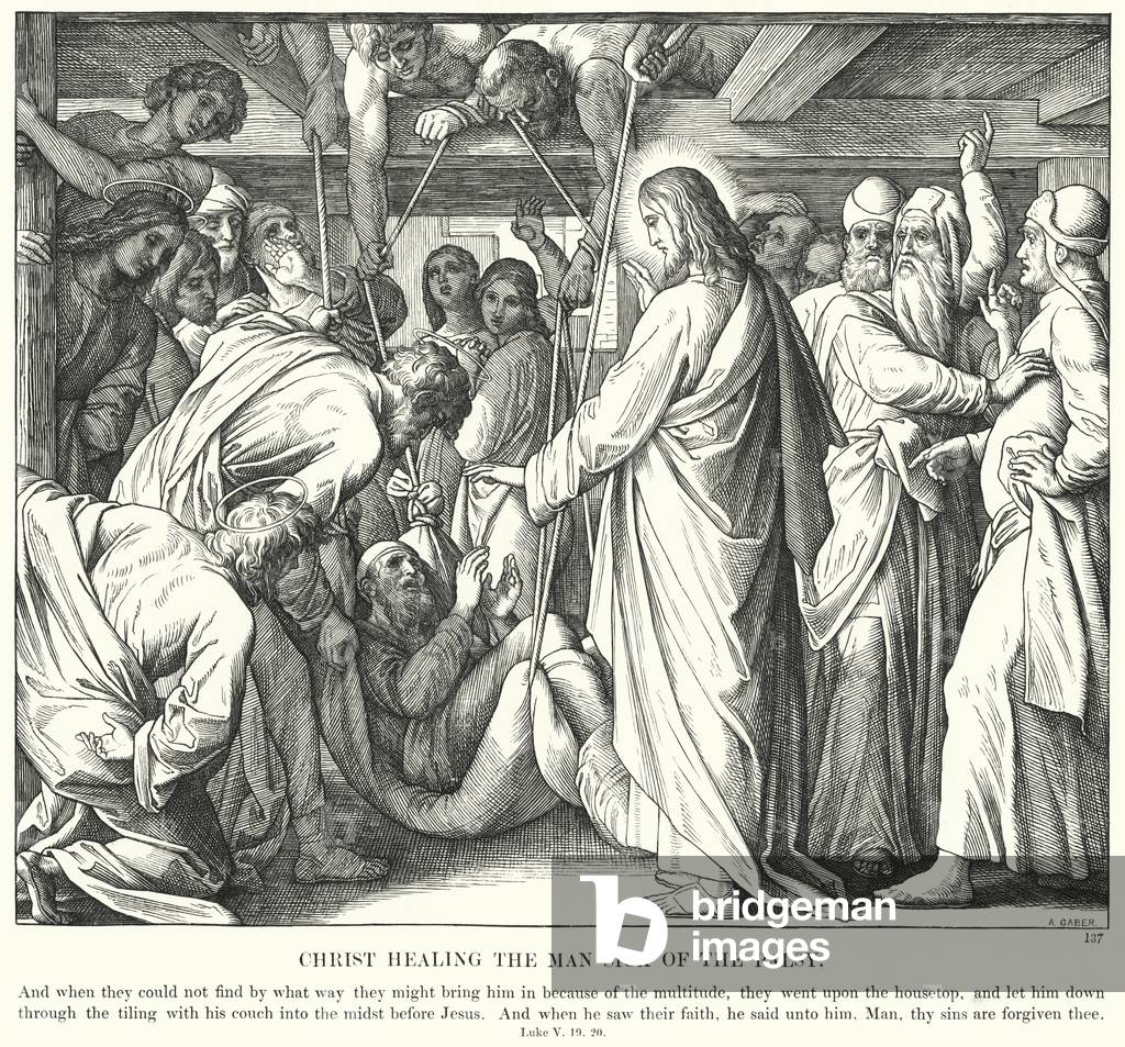 Christ Healing the Man Sick of the Palsy (engraving)