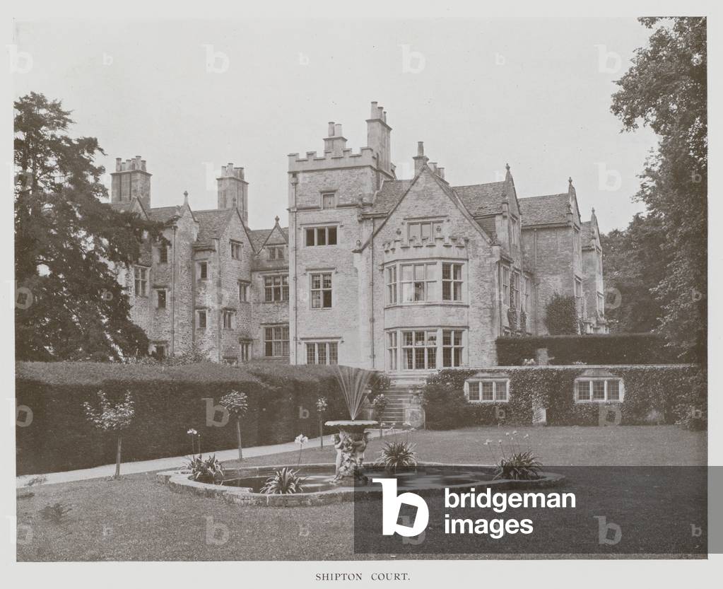 Shipton Court, Oxon (b/w photo)