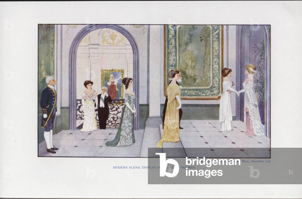 Modern scenic display of custom figures (colour litho)