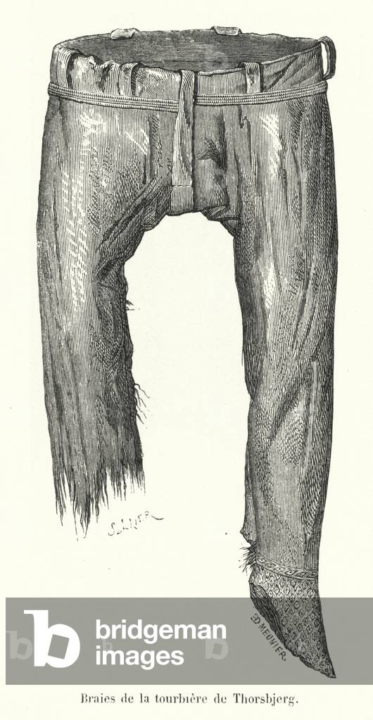 Braies de la tourbiere de Thorsbjerg (engraving)