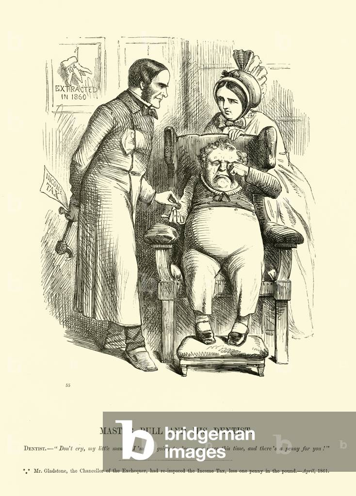 Master Bull and his Dentist (engraving)