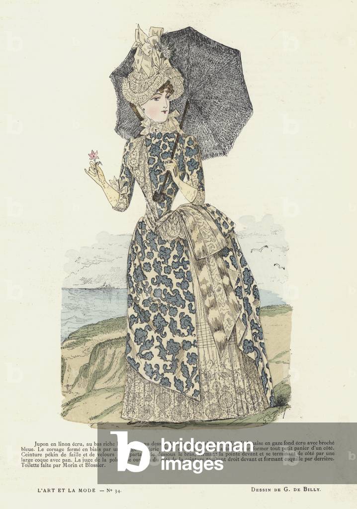 French fashion plate, 1885-86 (colour litho)