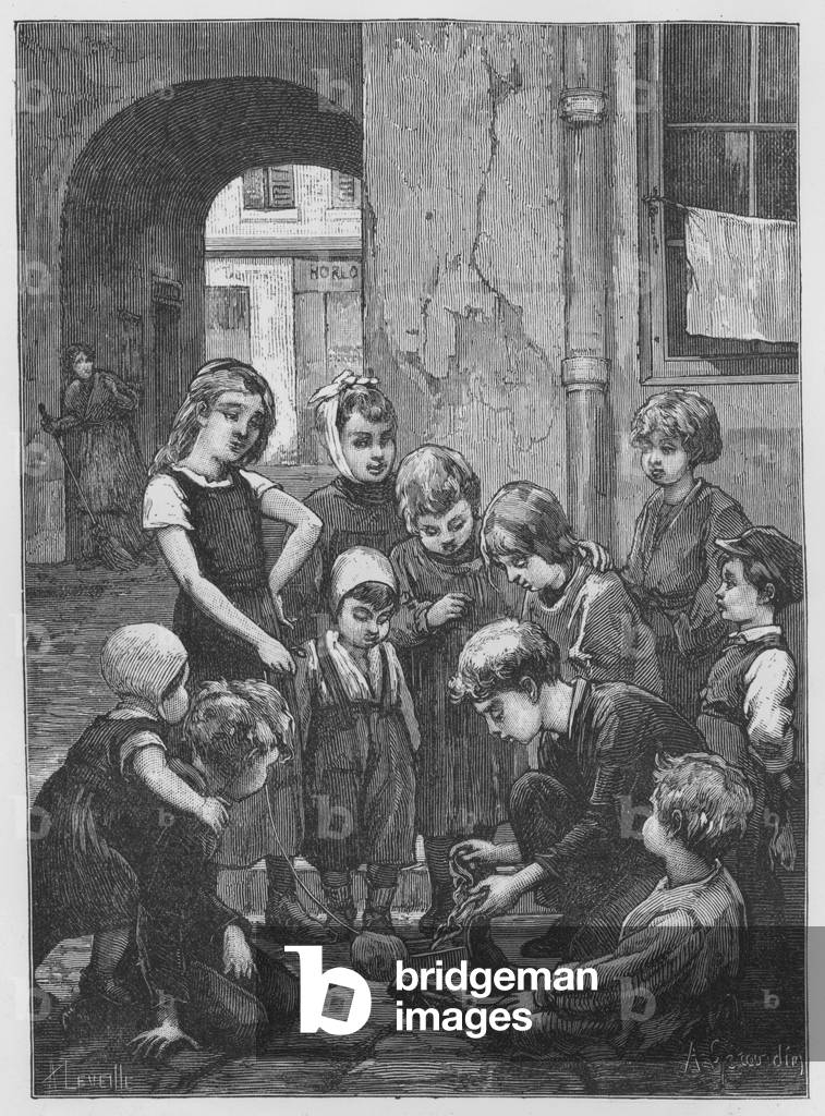 Illustration for The Assommoir, A Realistic Novel, by Emile Zola (engraving)