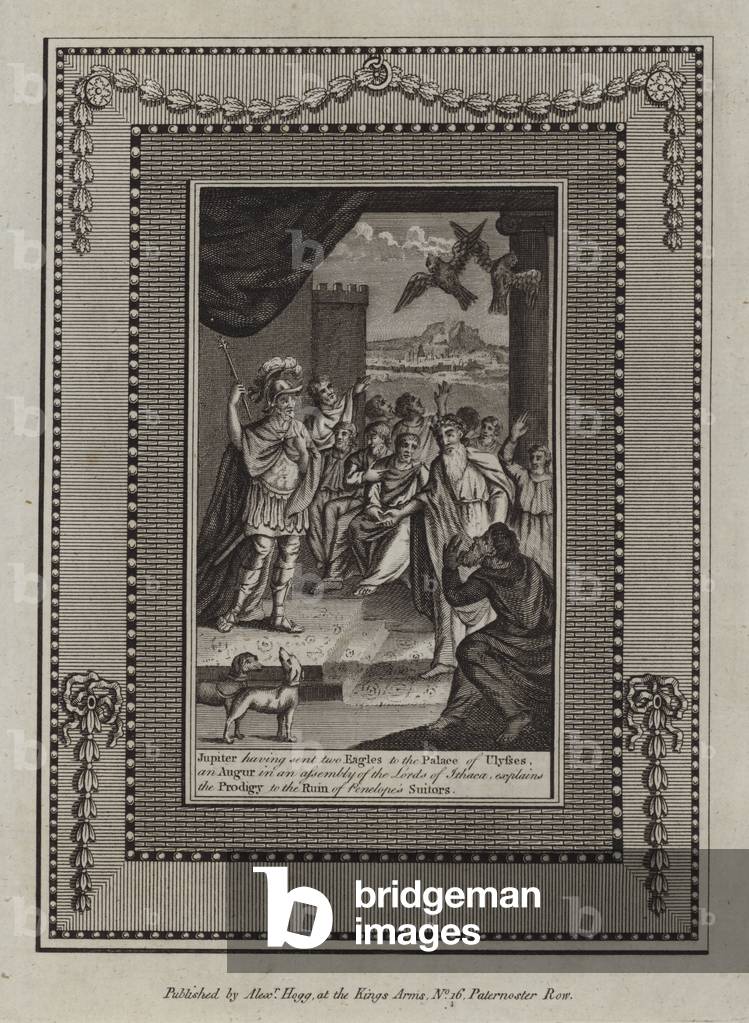 Illustration for Homer's Odyssey (engraving)