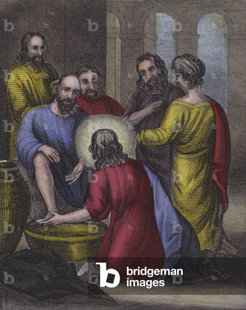 Illustration for Scripture History for the Improvement of Youth, c.1850 (coloured engraving)