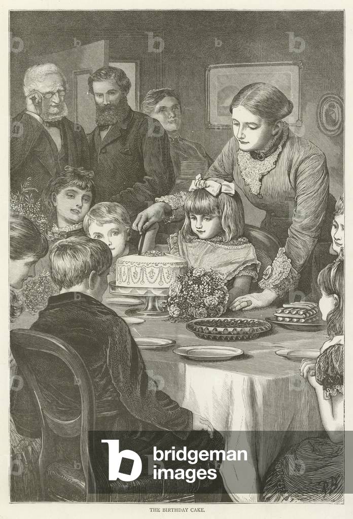 The birthday cake (engraving)