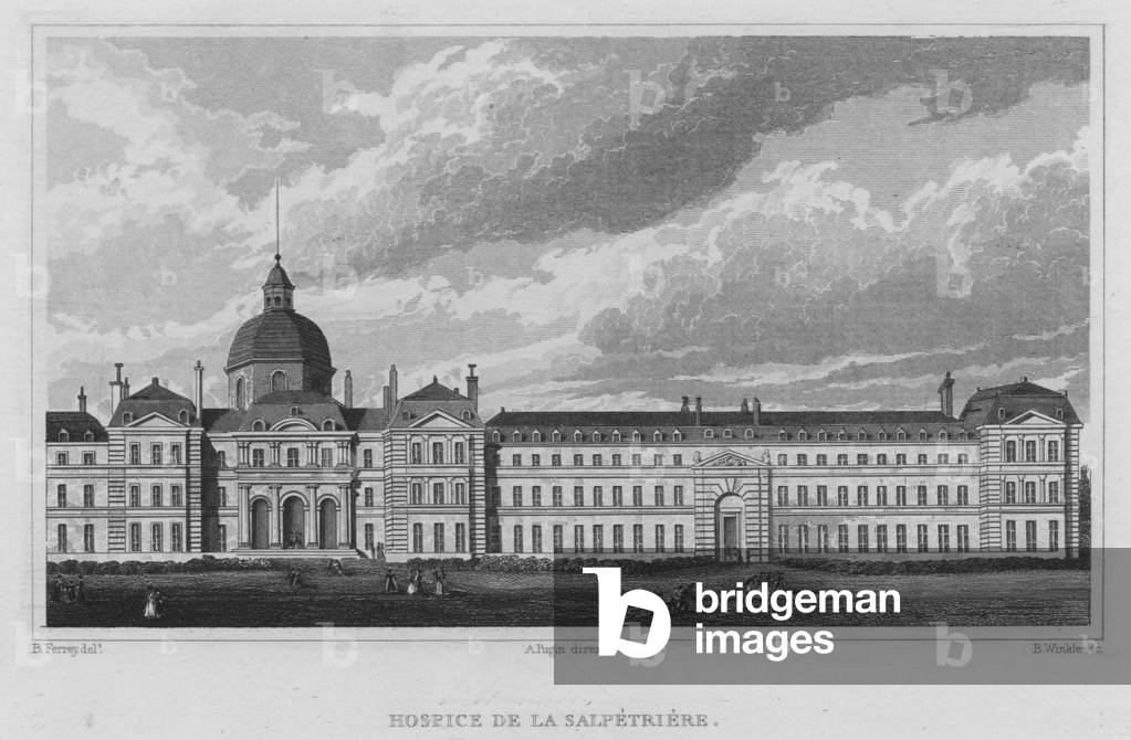 Paris, Hospice De La Salpetriere (engraving)