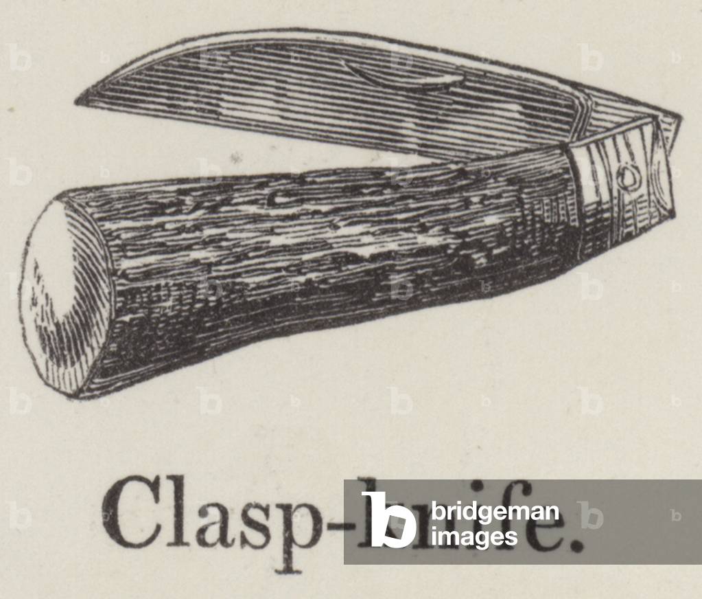 Clasp knife (engraving)