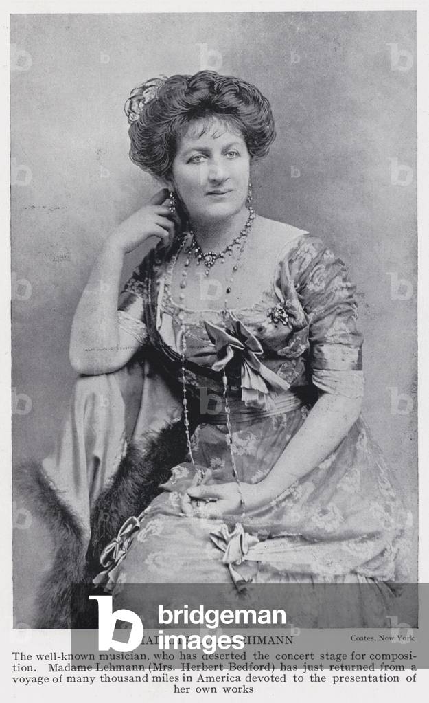 Madame Liza Lehmann (b/w photo)