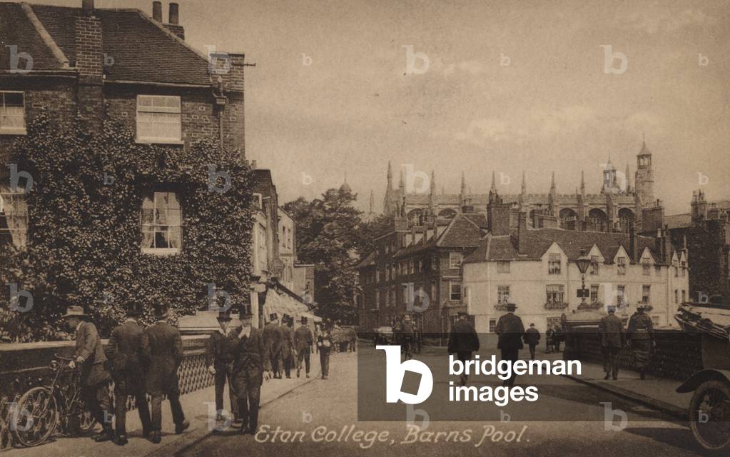 Eton College, Barns Pool (b/w photo)