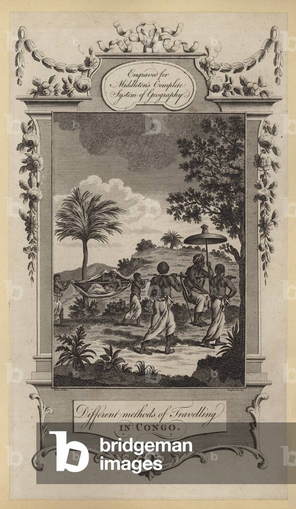 Different methods of Travelling in Congo (engraving)