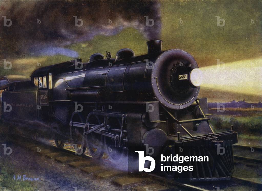 An American train (litho)