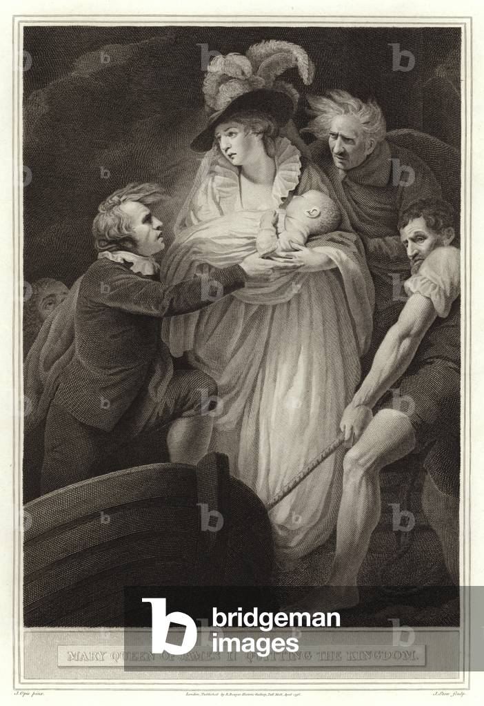 Mary Queen of James II Quitting the Kingdom (engraving)