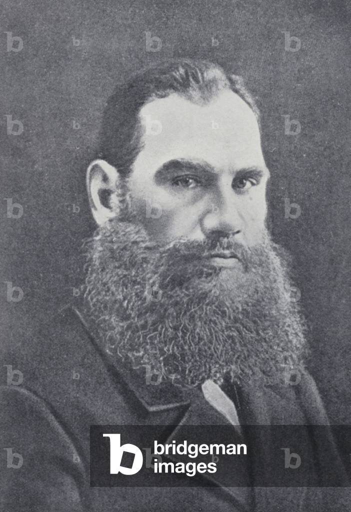 Lyoff Nikolaievich Tolstoi (b/w photo)