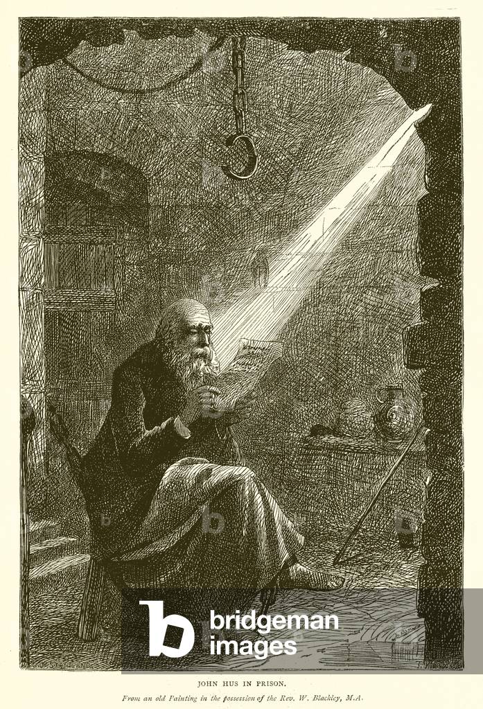 John Hus in Prison (engraving)