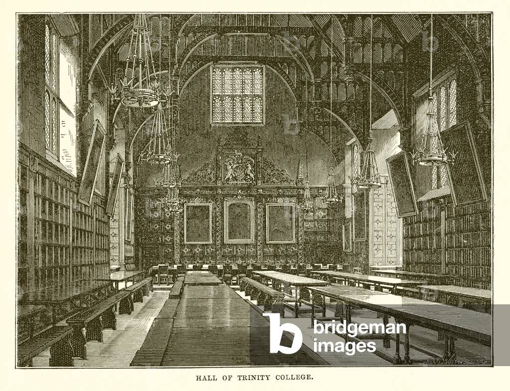 Hall of Trinity College (engraving)