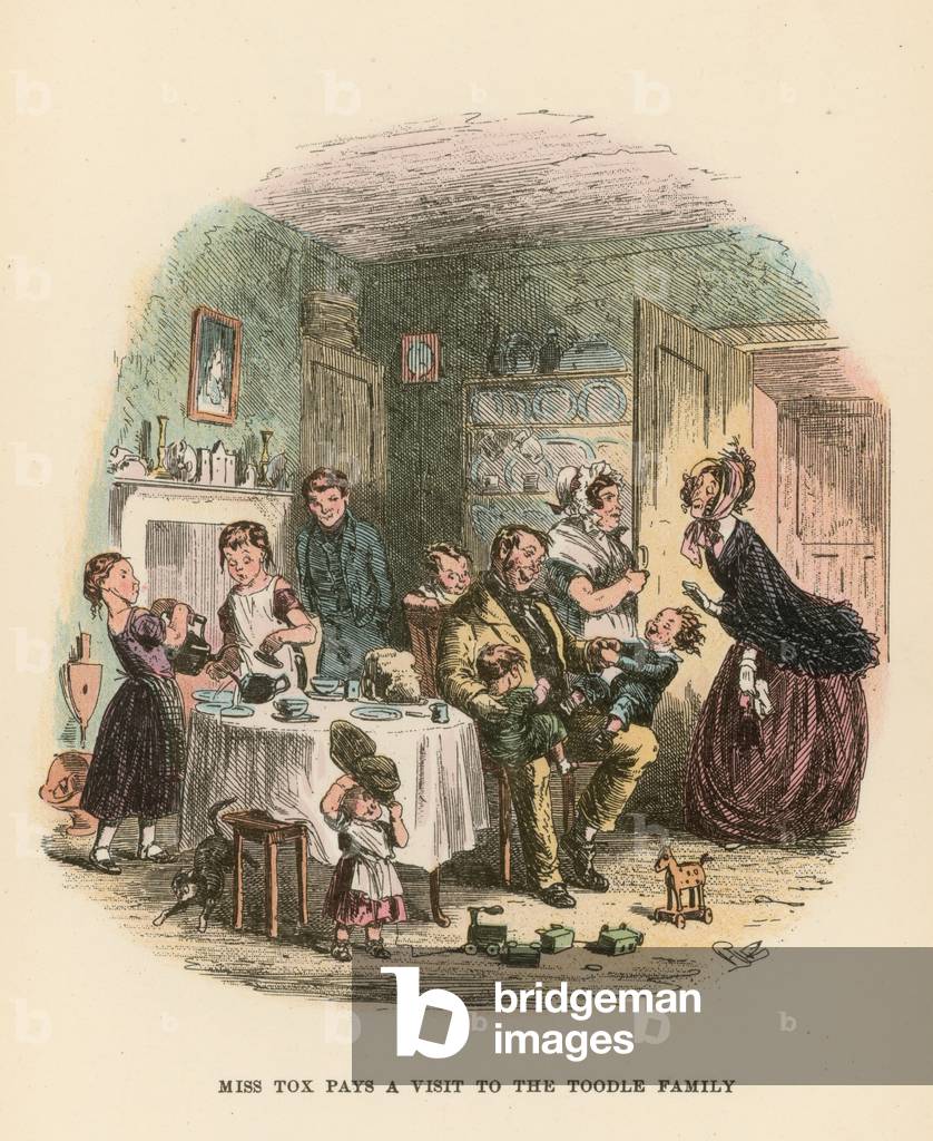 Illustration for Dombey and Son (colour litho)