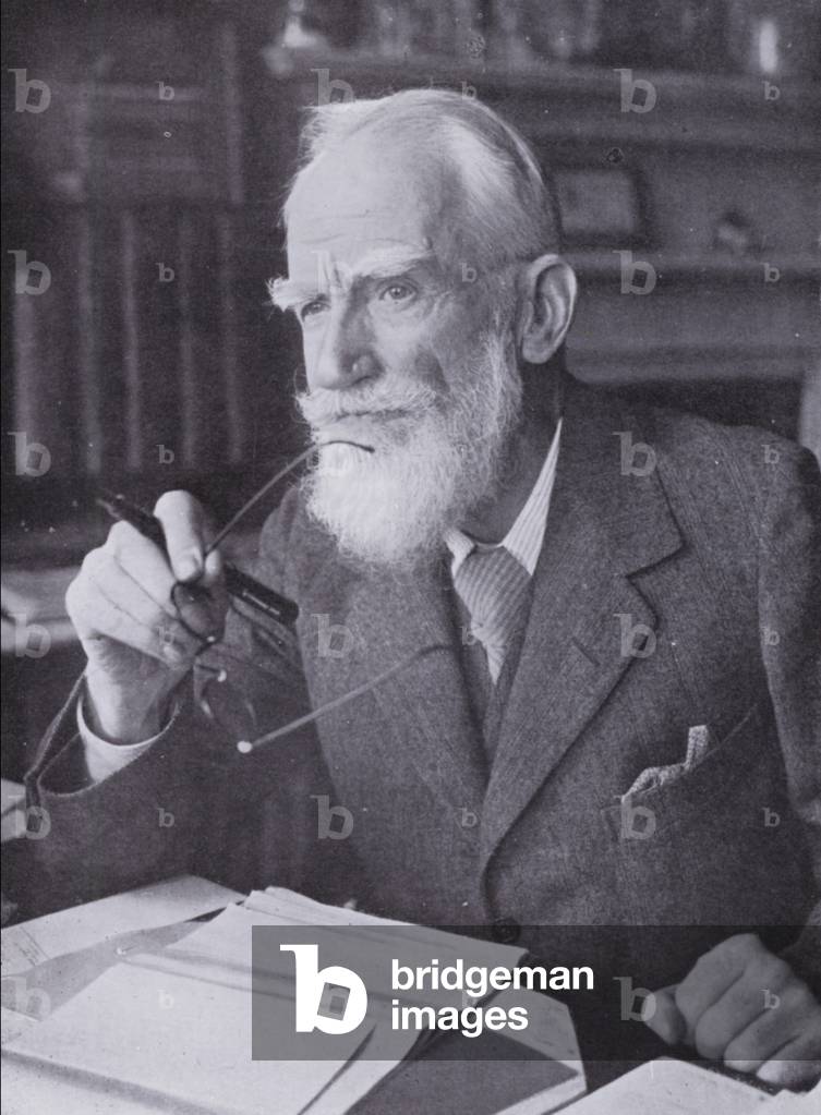 George Bernard Shaw (b/w photo)
